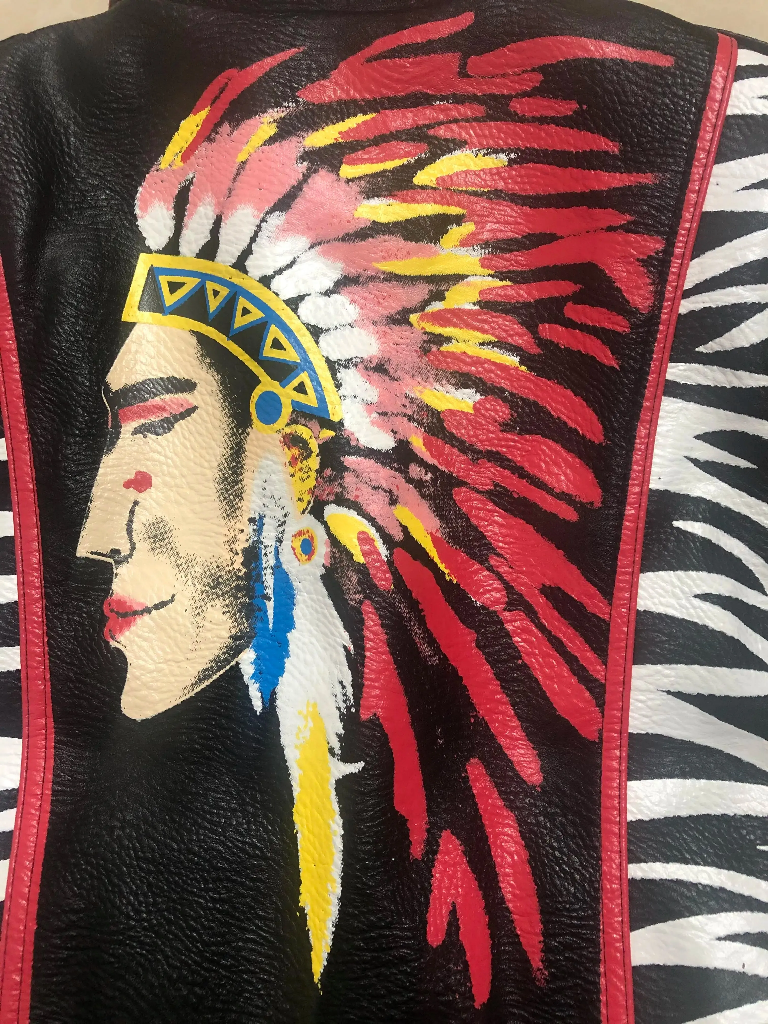 3D Graffiti soft pu leather jackets female cartoon character printed  Jacket rivet beading Punk Rock Cropped leather Outerwear