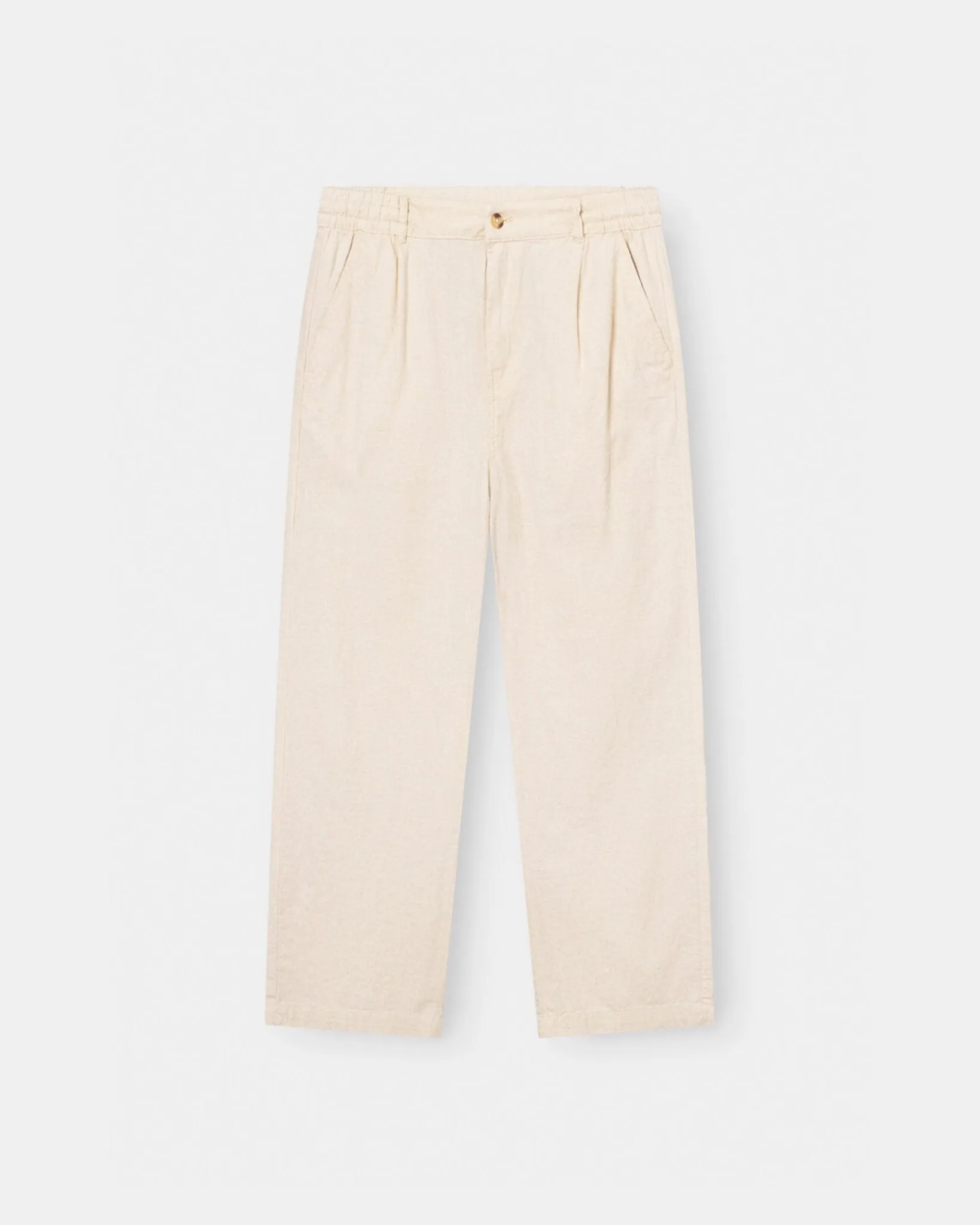 Baggy Hørbukser Beige