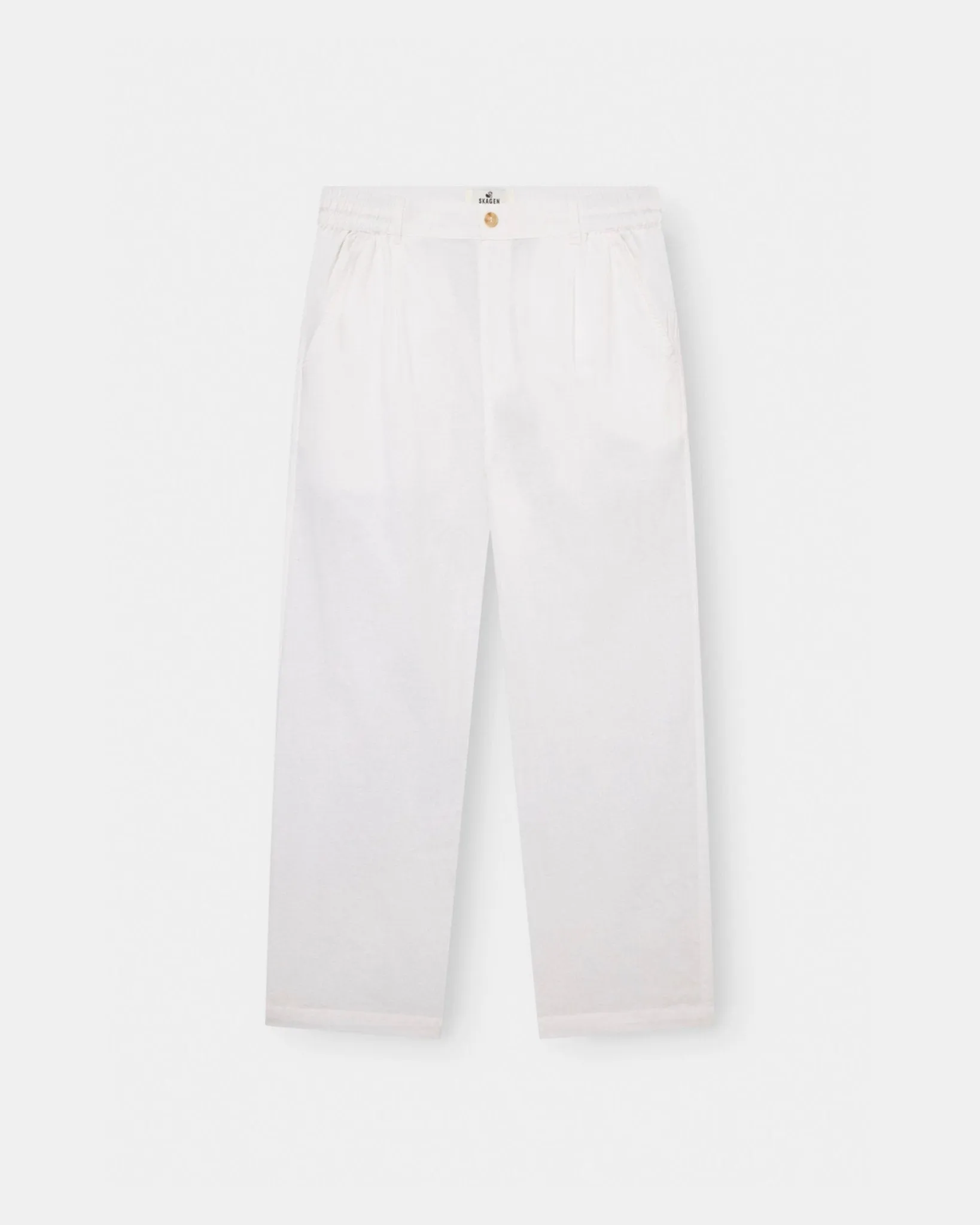 Baggy Hørbukser Hvid