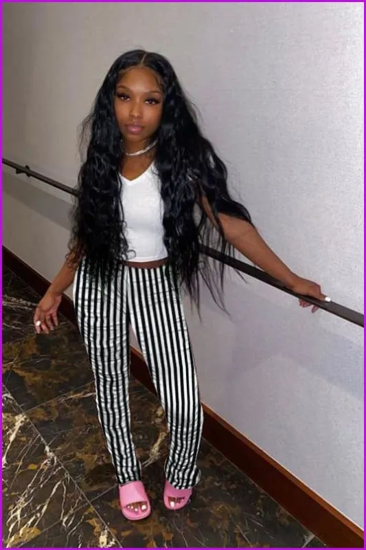 Casual Printed Straight Stacked Sweatpants WomensDE923