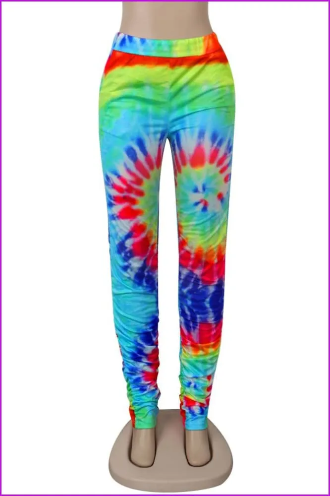 Casual Printed Straight Stacked Sweatpants WomensDE923