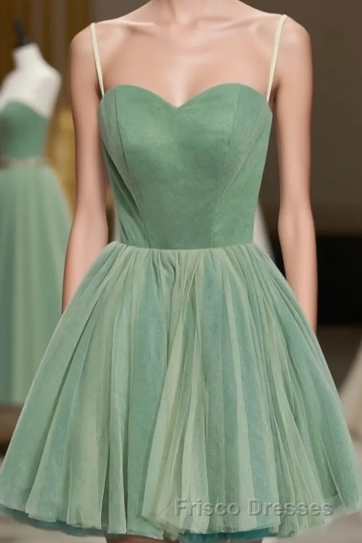 Cute Sweet Neck Short Prom Dress, Mini Dresses
