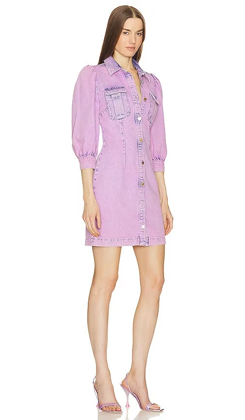 Essentiel Antwerp Dammer Denim Dress in Purple
