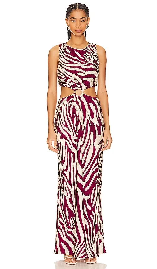 Essentiel Antwerp Fiora Midi Dress in Red