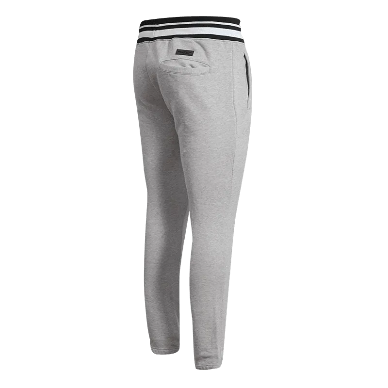 FLORIDA A&M UNIVERSITY CLASSIC MEN'S STACKED LOGO SWEATPANT (HEATHER GRAY/BLACK)