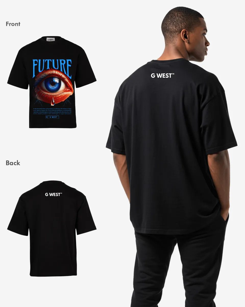 G-WEST FUTURE OVERSIZED TEE GWROJMT142