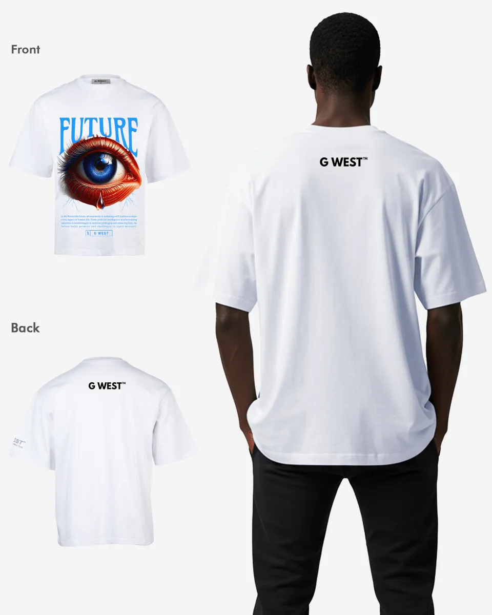 G-WEST FUTURE OVERSIZED TEE GWROJMT142