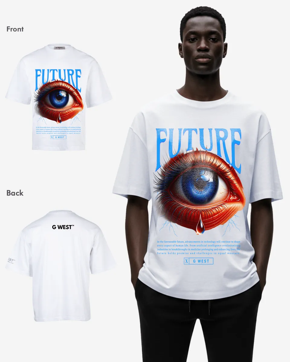 G-WEST FUTURE OVERSIZED TEE GWROJMT142