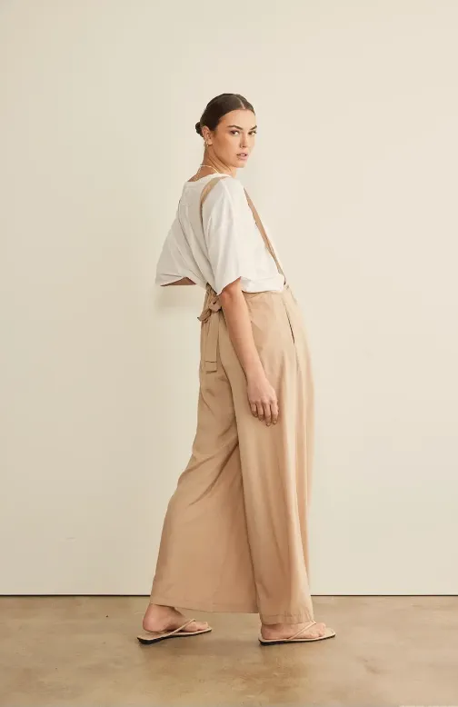 IN FEBRUARY - Satin Baggy Olive Green Pants