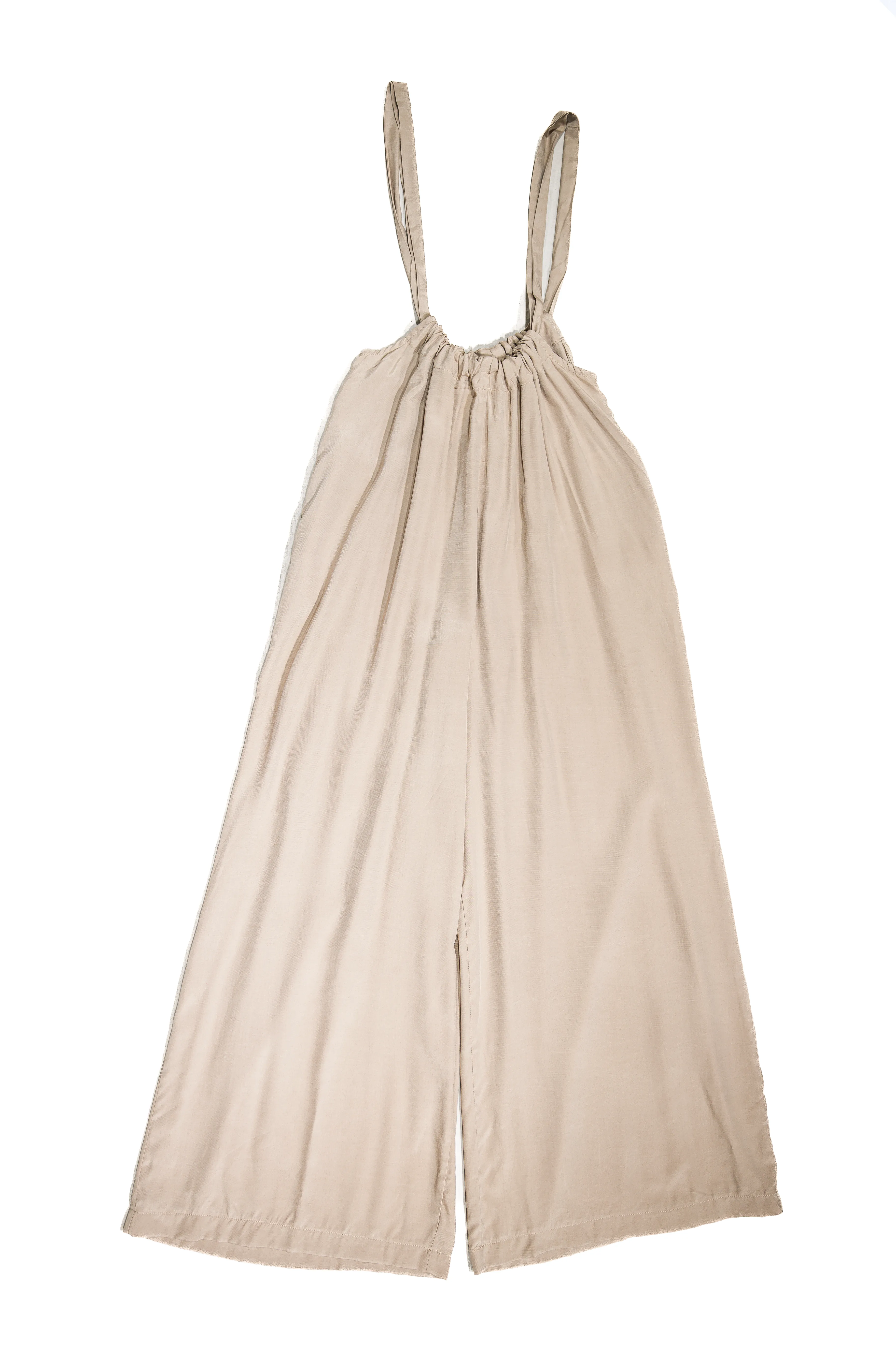 IN FEBRUARY - Satin Cream Baggy Pants