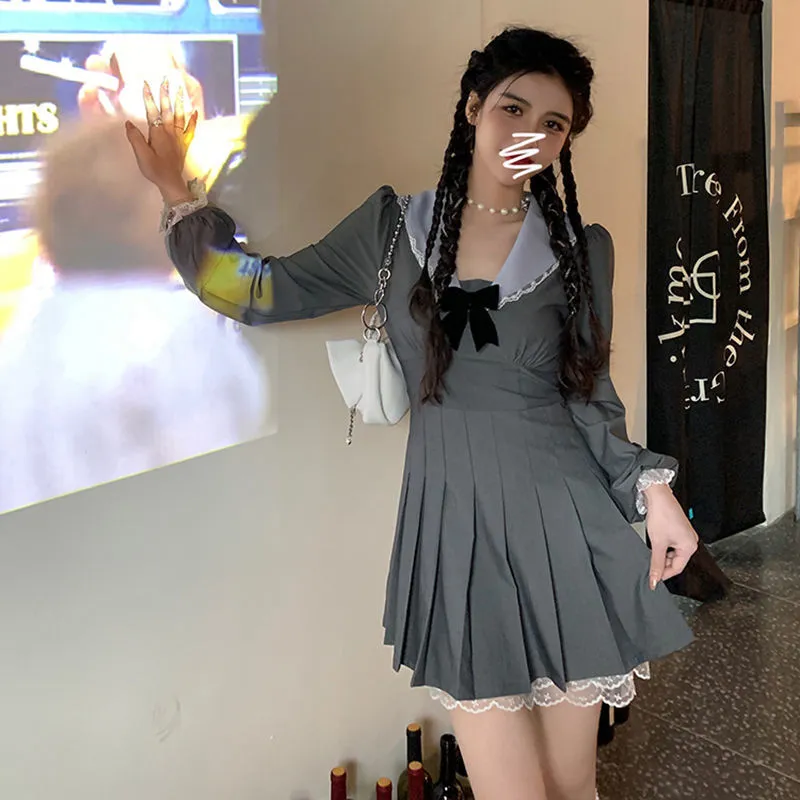 Korean Kawaii Sleeve Mini Dress