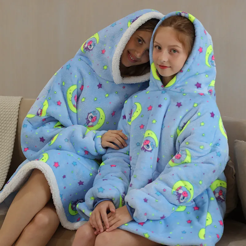 Mummy and Me Matching Sherpa Blanket Hoodies
