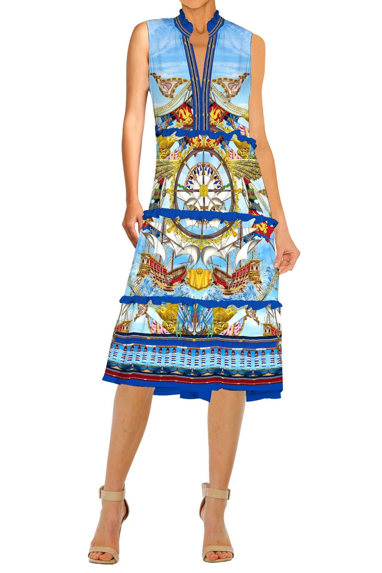 Nautical Flair Short Dresses