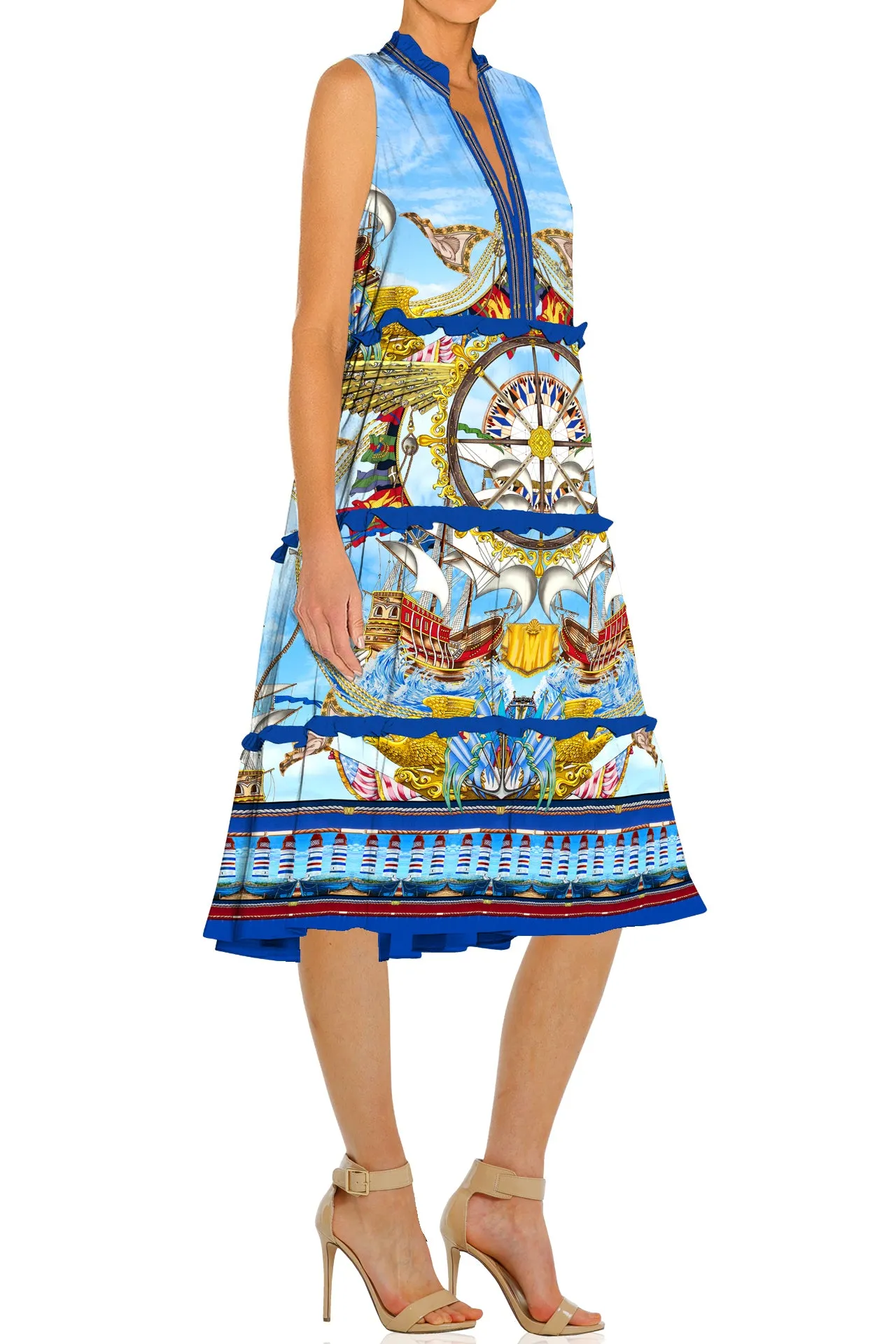 Nautical Flair Short Dresses