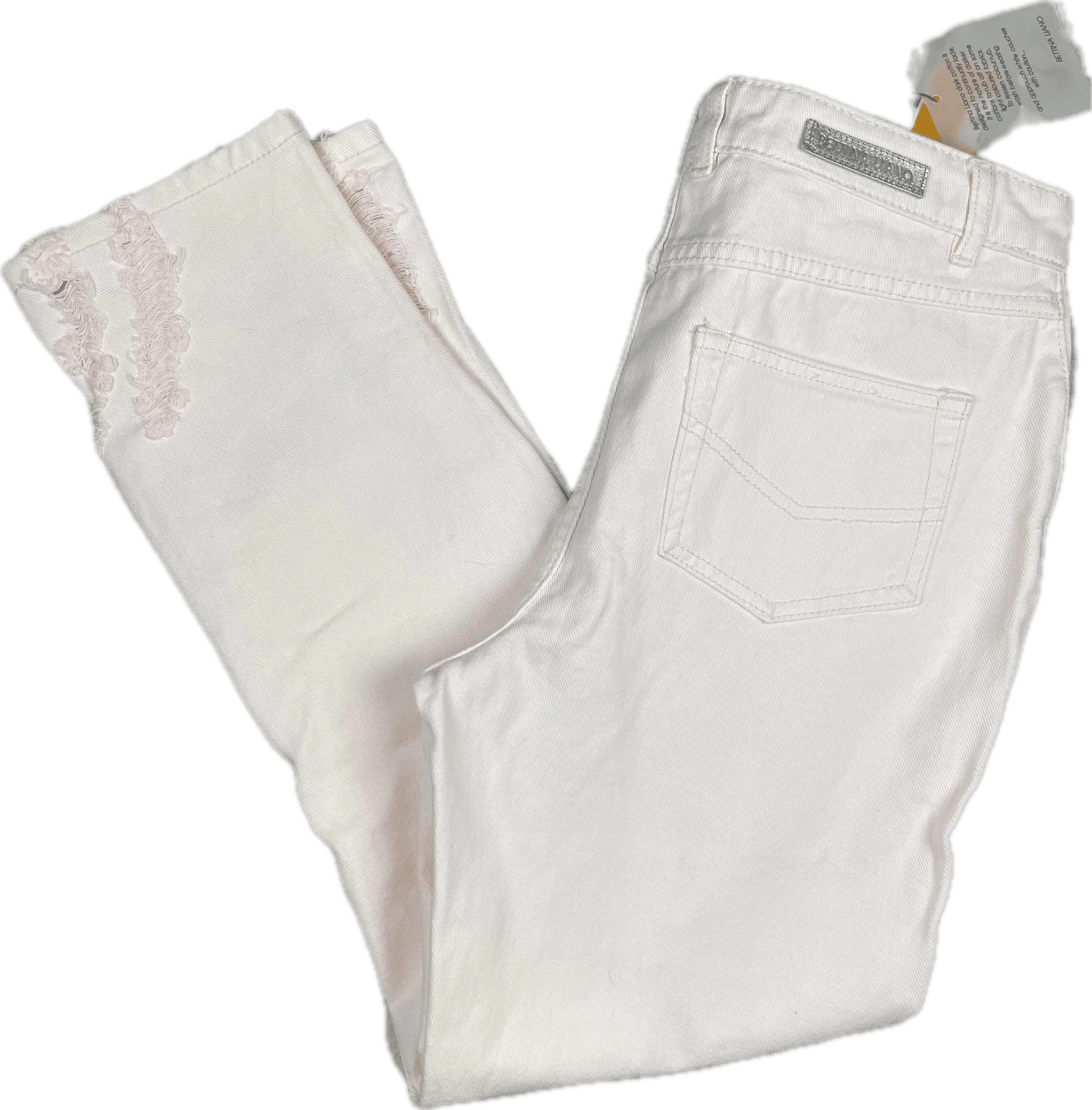 NWT - Bettina Liano Blush Pink Ripped Jeans- Size 10