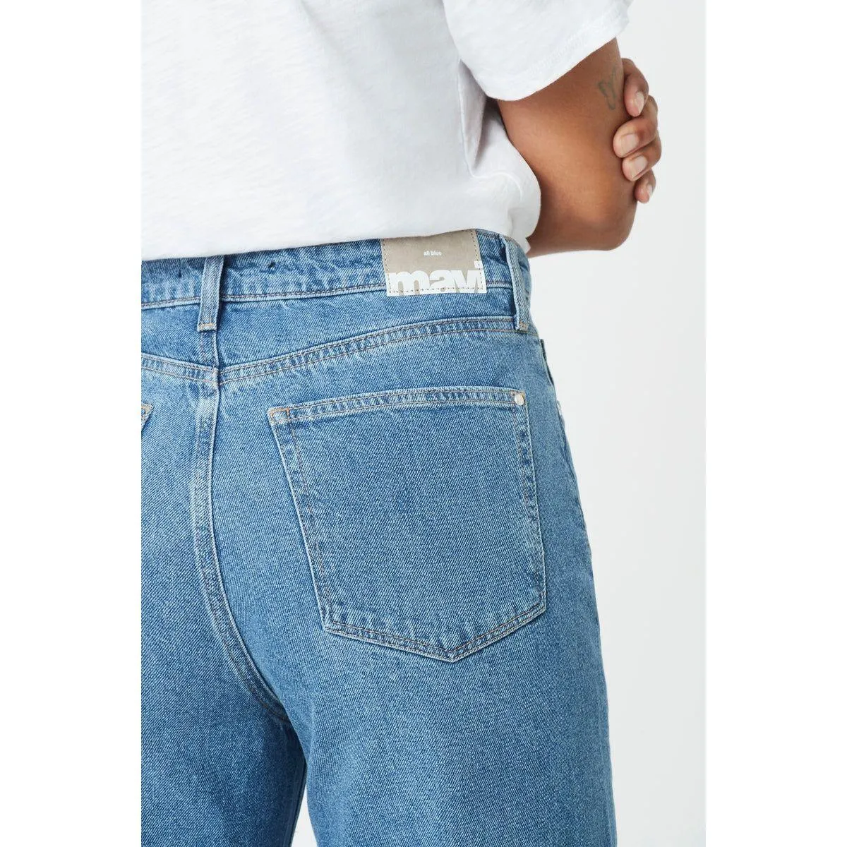 NWT -  Mavi Jeans 'Sunday' Ripped High Waist Wide Leg Jeans -Size 32