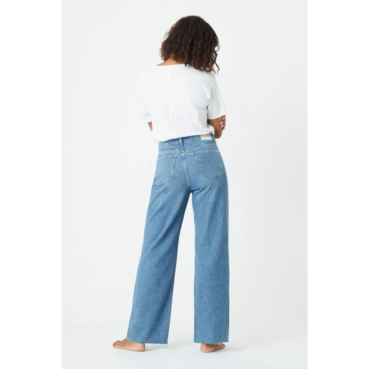 NWT -  Mavi Jeans 'Sunday' Ripped High Waist Wide Leg Jeans -Size 32