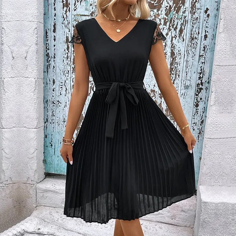 Secrete Love Affair Black A-Line Midi Dress