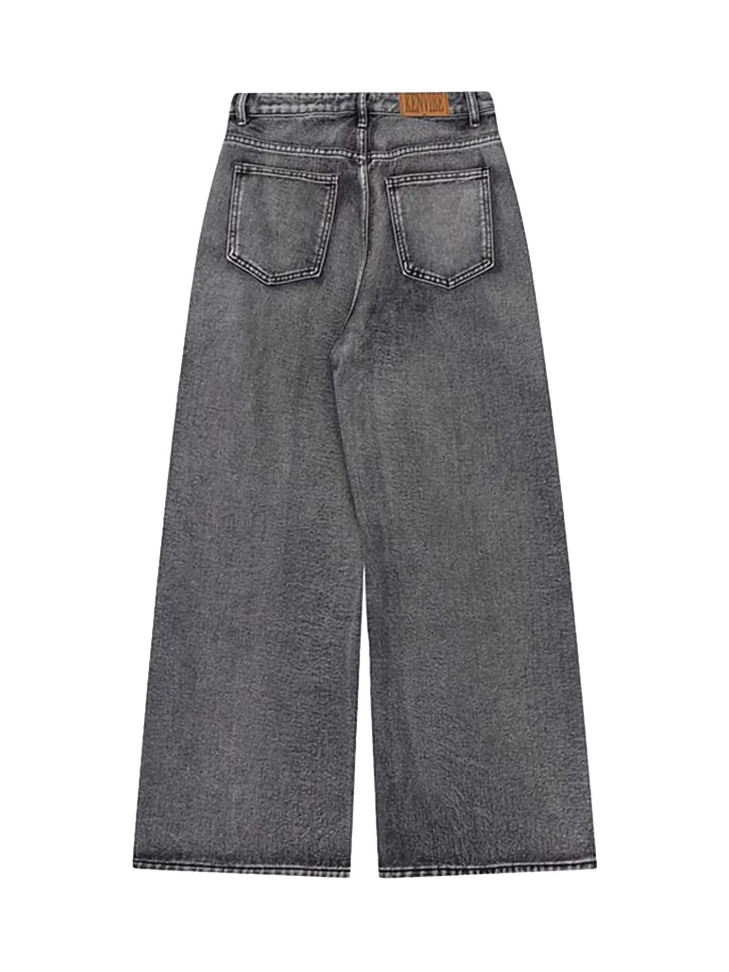 Sneakerhill Graffiti Distressed Washed Baggy Jeans - 1886