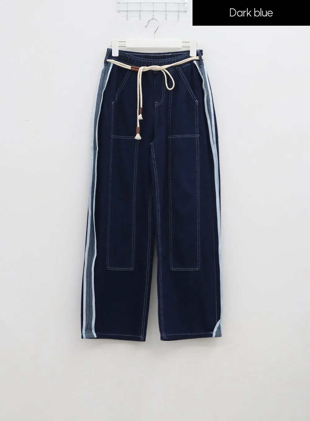 Stripe Baggy Jeans IA304