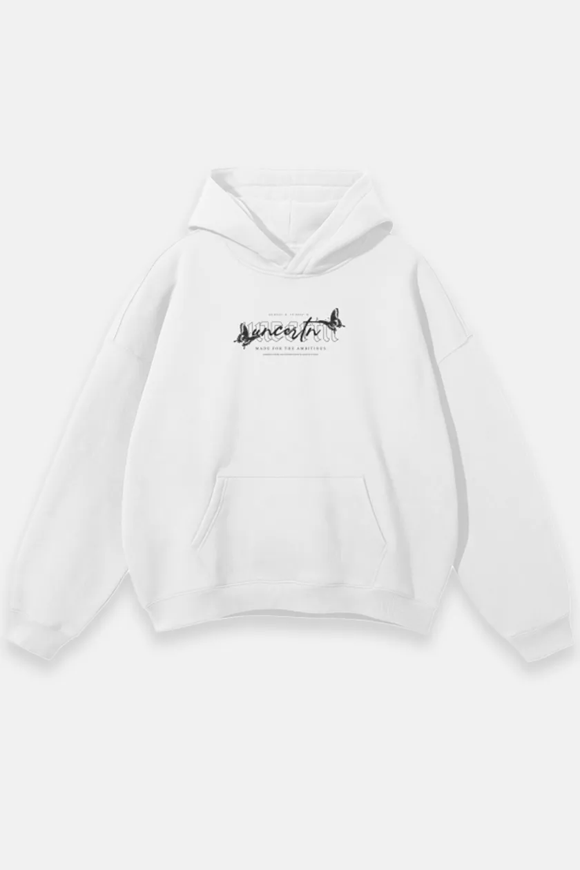UC07 Resurgence Oversized Hoodie - White/Black