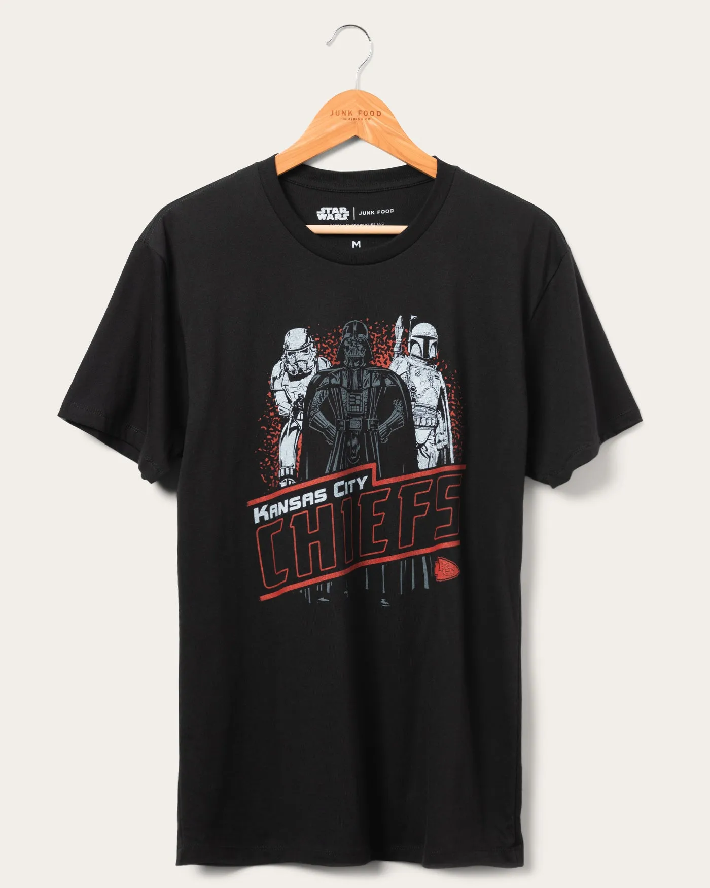 Unisex Star Wars™ x Junk Food x NFL Dark Side Team Chiefs Tee